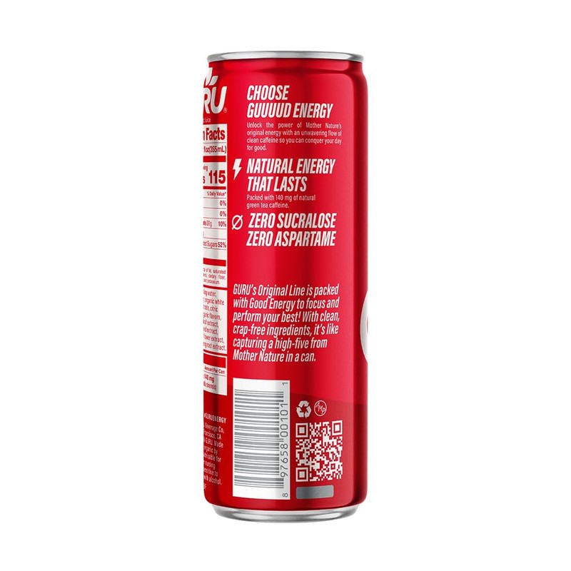 Guru Energy Drink Organic Energy Drink - 12 ounces