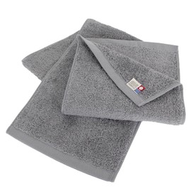 aso Scarf Towel, Imabari Towel, Set of 2, Medium Thick, 7.9 x 43.3 inches (20 x 110 cm), 100% Cotton, Made in Japan, Sports Towel, Everyone's Towel (Set of 2, Ash Gray), cy-mt275-m2-ag