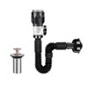 BDHYYM Siphon Sink Drain Pipe, Drain Fitting, Sink, Flexible Drain