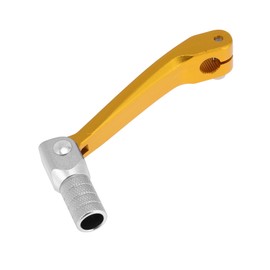 Hihaha Folding Motorcycle Gear Shifter Lever for Honda CRF150F 2003-2017 Aluminum Alloy Pedal Shift Lever Arm Gold Tone Lever Silver Tone Head
