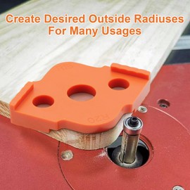 Radius Jig Router Templates Corner Radius Routing Templates, ABS+CNC high Hardness Processing Glue, Routing Rounded Corners Router Bit Templates, R5 R10 R15 R20 R25 R30 R35 R40 (2 Sets of 8 Packs)