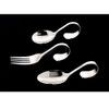 Bluelover Stainless Steel Curved Handle Spoon Fork Cutlery Tableware Ellipse