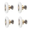 Pack of 4 Shower Door Rollers, 25 mm Shower Cubicle
