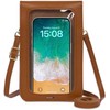 Bolsas pequeñas cruzadas para mujer, bolso de piel para teléfono