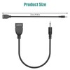 Eanetf USB to Aux Audio Adapter, 2PCS 3.5mm Male to
