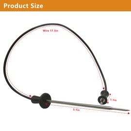 WP9755542 for Kitchenaid Oven Temperature Probe Sensor -Meat Thermometer Replacement for Model 9755542, Stainless Steel Food Probe Compatible with KitchenAid Ovens (Baking, Roasting, Grilling)
