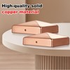Tandefio 2 Pcs 3.5x3.5'' Solid Copper Post Caps 4x4 Fence