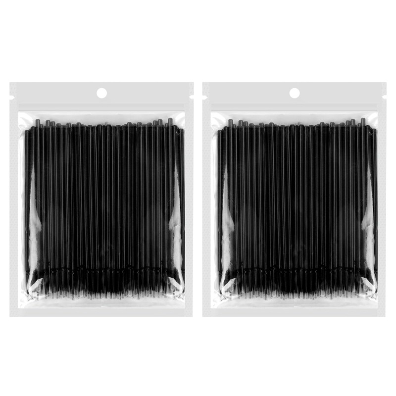LOPHE 200Pcs Micro Applicator Brushes, Disposable Applicator Eyelash Extensions Mascara