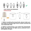 TAaMTYH Small Lamp Shades Cover Set of 6,Clip on Lamp,Drum