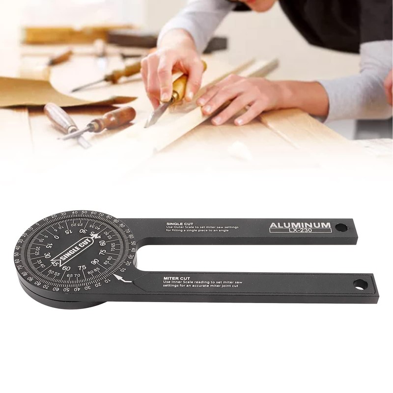 ieron 7 Inch Miter Saw Protractor Angle Finder Tool, 360°Angle