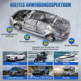 BELEY Smoke Leak Detectors Smoke Tester Automotive Fuel Leak Detectors EVAP Smoke Machine Leak Tester Pipe Leakage Tester for 12V Vehicles