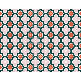 JAM PAPER Everyday Blank Note Card Sets - 3 7/8 x 5 - Pink & Red Geometric - 20 Cards & Envelopes