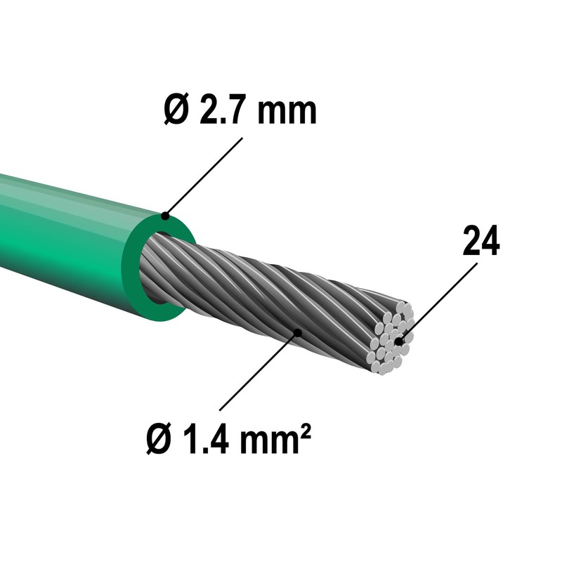 Wiltec 50 m Robotic Lawnmower Boundary Cable Diameter 2.7 mm