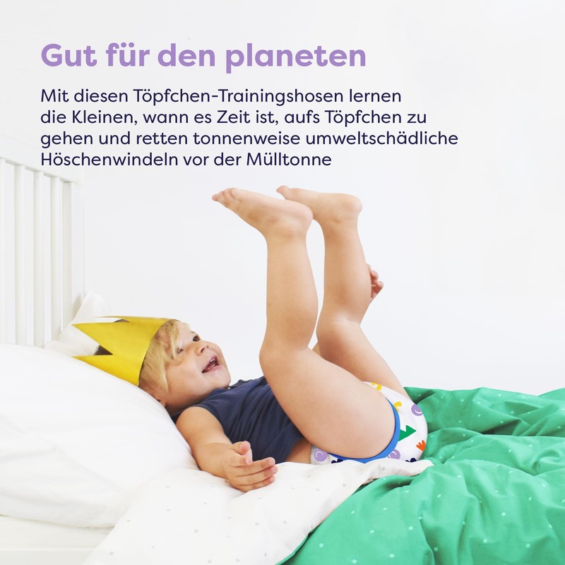 Bambino Mio, Boys Girls Reusable Potty Training Pants 5 Pack