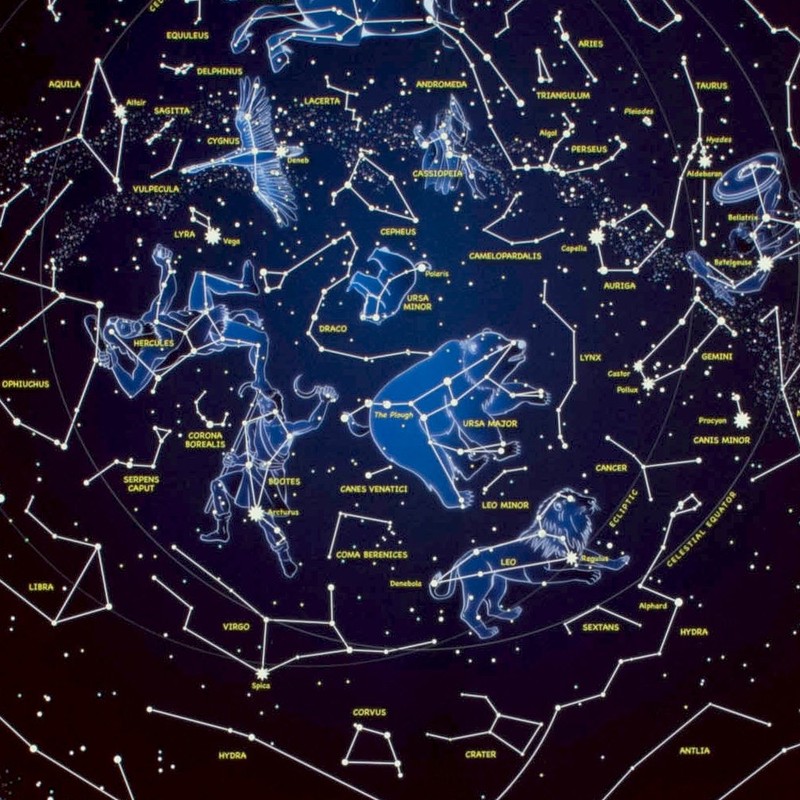 Maps International Glow in The Dark Constellation Map – Illuminates