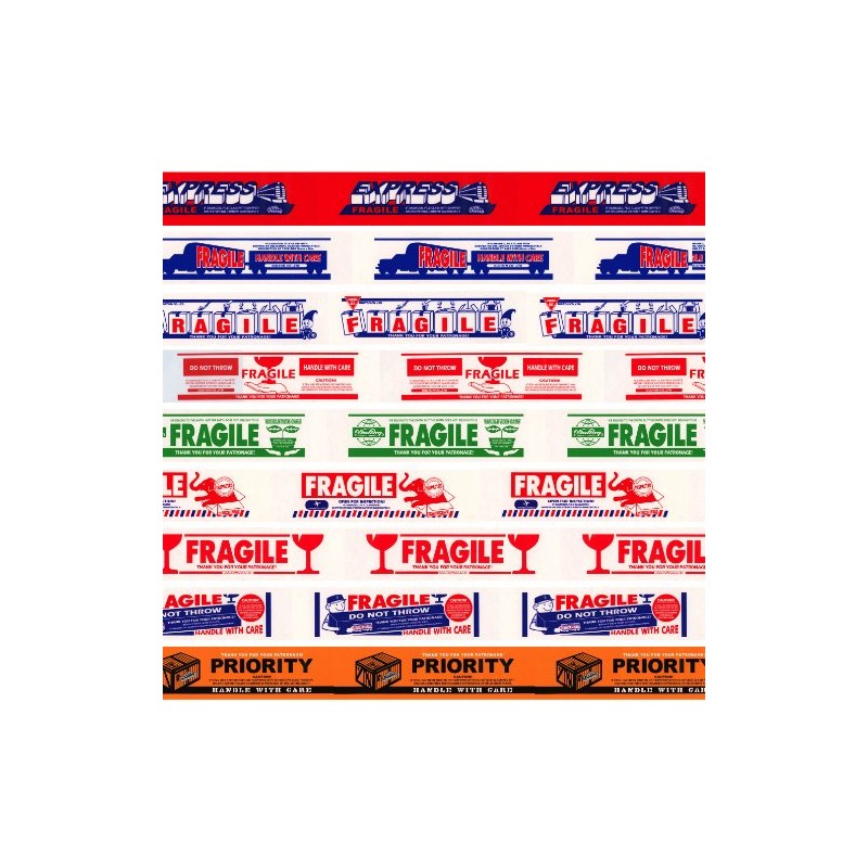 Dulton PPT-7 PRINTED PACKING TAPE (Carton Tape) [Fragile]