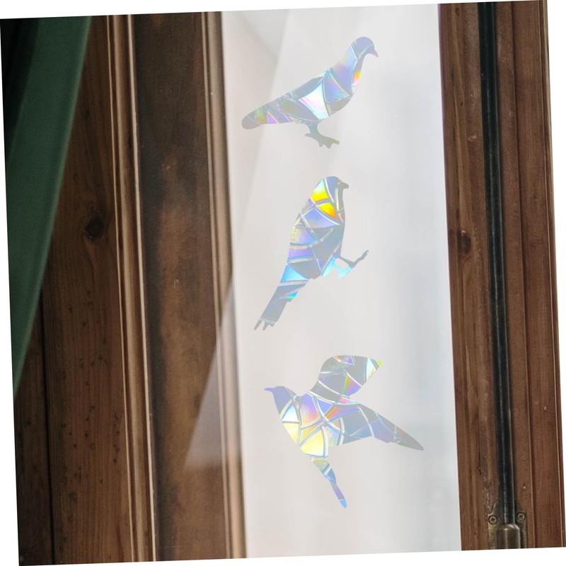 GRIRIW Anti-Collision Window Sticker Static Glass Clings PVC Window Clings