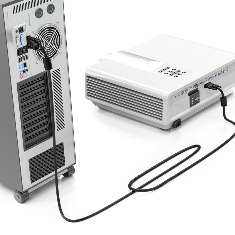 VGA Connection Cable Black