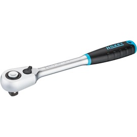 HAZET HiPer 916HPS Fine Tooth Reversible Ratchet I Output: ½ Inch (12.5 mm) Square I 275 mm I with Switch Lever and Locking Function