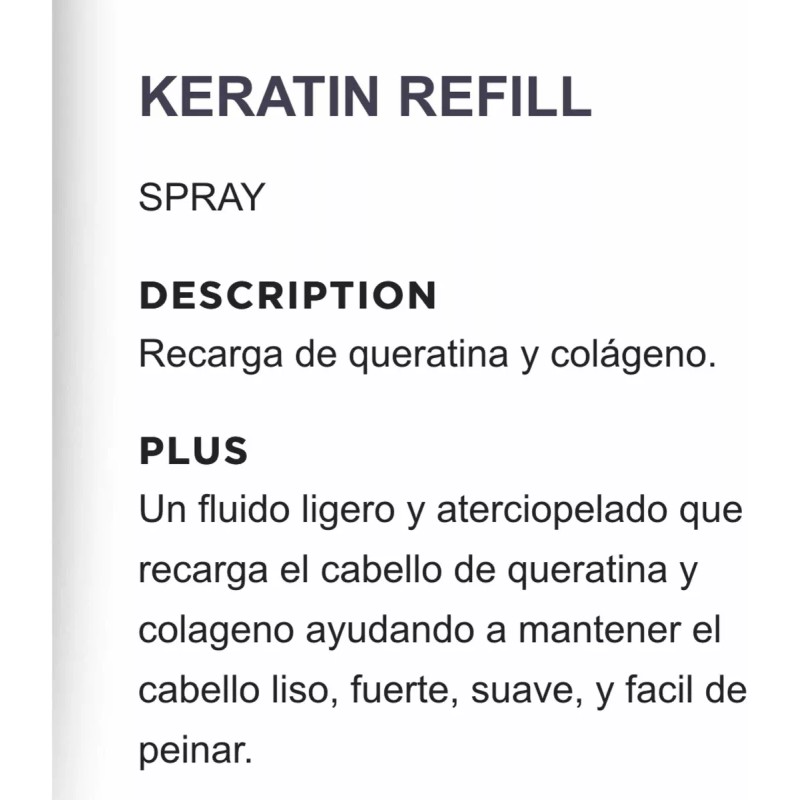 Alfaparf Milano Tratamiento Keratin Lisse Design Therapy Refill Alfaparf
