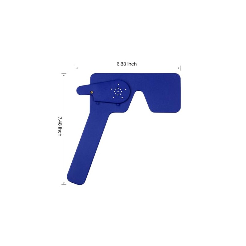 Medarchitect Ophthalmic Pinhole Occluder for Vision Tests, Blue