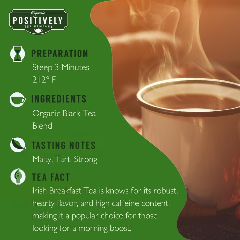 Organic Positively Tea Company, Black Tea Sampler, Loose Leaf, 4