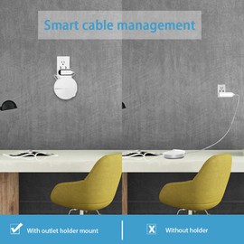 Outlet Holder Mount for TP-Link Deco M5, TP-Link Deco P7 Whole Home Mesh WiFi System, Sturdy Wall Mount Bracket for TP-Link Home WiFi by Koroao (3-Pack)