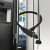 RORMGO 19.7" Secure Black Refrigerator Lock with Keys Childproof Cable