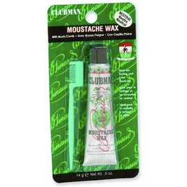 Neutral Clubman Moustache Wax With Brush Comb 14 G 0.5 Fl Oz