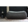 Charcoal Collection - 8 Foot Cylindrical Microfiber Suede Bean Bag