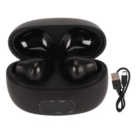 Bluetooth Translator Earbuds Noise Reduction 74 Languages 70 Accents Wireless Translator Earbuds with Digital Display Black