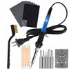 Wood Burning Kit 60W 110V Pyrography Pen Set Adjustable Temperature