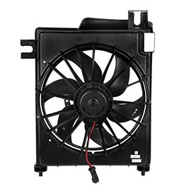 DNA Motoring OEM-RF-0077 CH3113103 Factory Style AC Condenser Cooling Fan Replacement,Black