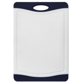 Tarrington House Chopping Board Polypropylene Thermoplastic Non-Slip Edges White/Blue (S)