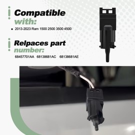 Ambient Temperature Sensor Compatible with 2013-2023 Ram 1500 2500 3500 4500 5500 Replace 68457701AA 68138681AC 68138681AE