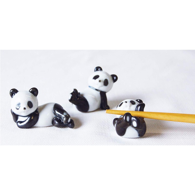 Sun Art SAN2564 “Rabbits” Chopsticks Holders, Set of 3, White