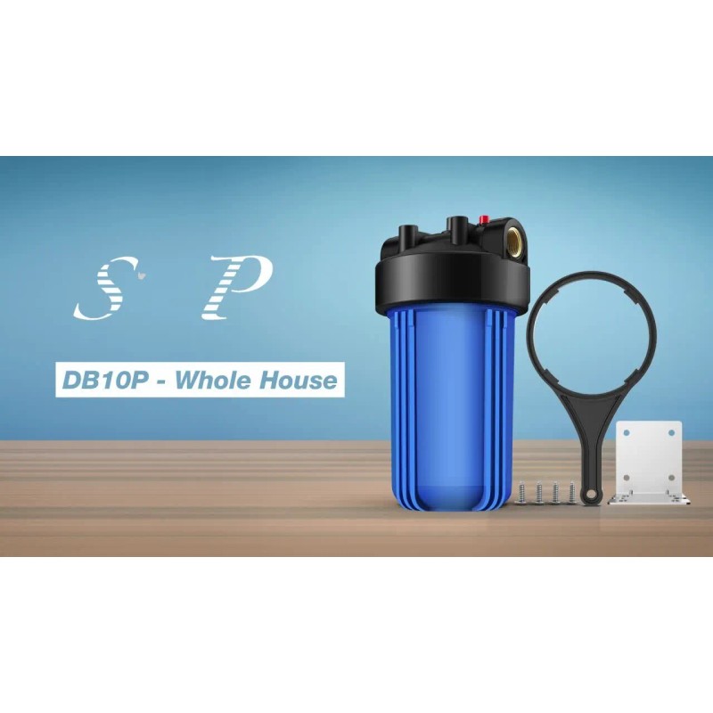 Universal 10" x4.5" Big Blue Whole House Water Filter Housing