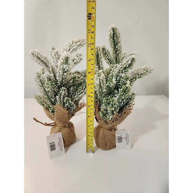 Farm Tree 2 Tree Farm Decorative Snow Covered Christmas Tree