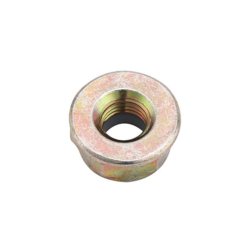 TOPINCN M10X1.25 Flange Nut, Metal Universal Left Hand Thread Blade