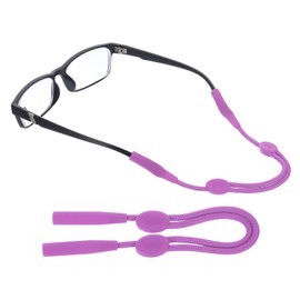 PATIKIL 23-36 cm Adjustable Glasses Band for Men Women 1 Piece Without Tail Glasses Holder Glasses Sunglasses Band for Indoor Outdoor Activities Purple, purple