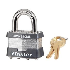 Master Lock Laminated Steel Padlock, 1KA 2396 Keyed Alike