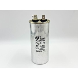 senju Capacitor CBB65 450VAC 25uf MFD HVAC Appliance Spade Run/Start