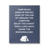 Stupell Industries Camp Rules Text Sign Enjoy Camping Tent Motif,