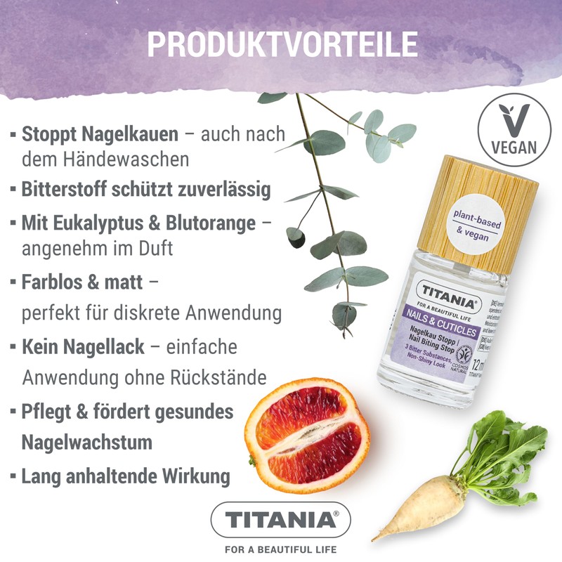 TITANIA® Nagelkau Stop 12 ml - Bitter Substance Against Nail