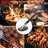 TNTOR - Cepillo para parrilla con raspador, mango ajustable de