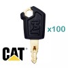 Unbranded 100 CAT 5P8500 Keys For Caterpillar Heavy Equipment Keys