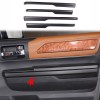 Unbranded ABS Interior Door Panel Trim Strips Matte Black 4pcs