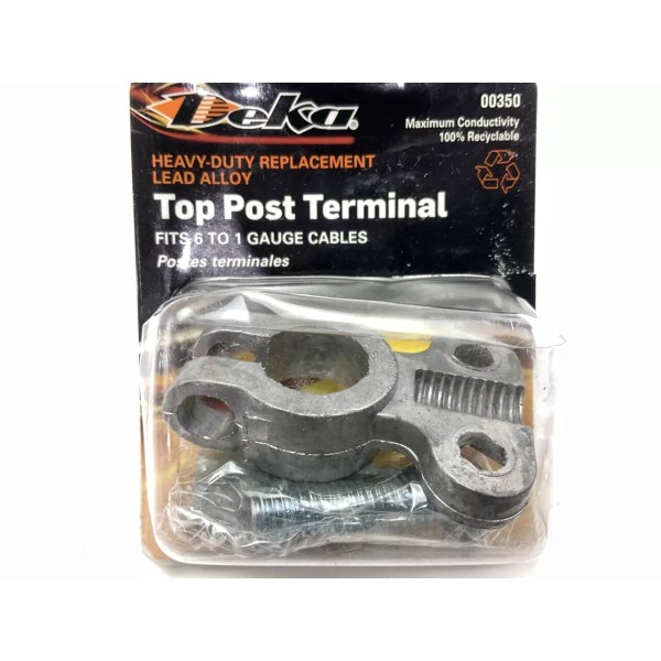 Deka #00350 Universal Heavy Duty Top Post Car Battery Terminal,