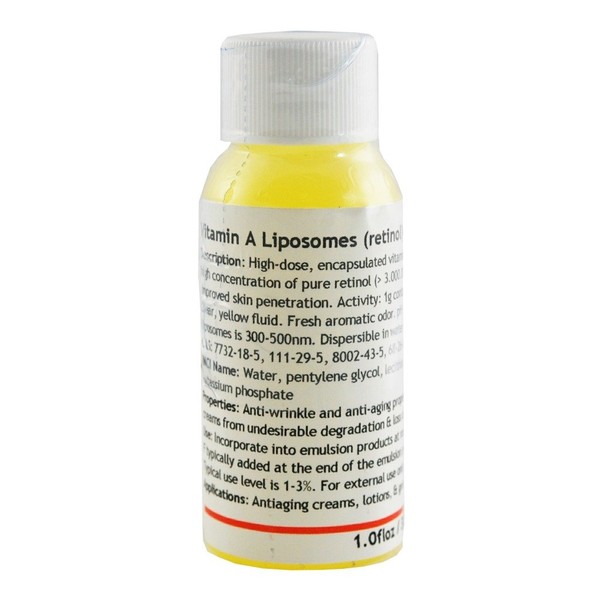 MakingCosmetics - Vitamin A Liposomes (retinol) - 1.0floz / 30ml - Cosmetic Ingredient