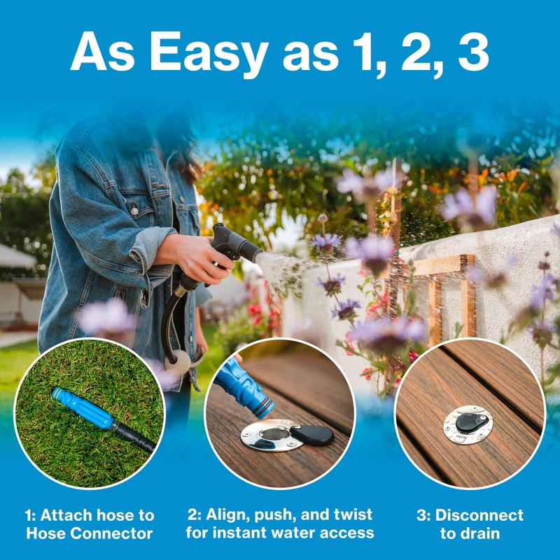 Aquor Universal Hydrant – Stainless Steel Flush-Mount Outdoor Faucet –